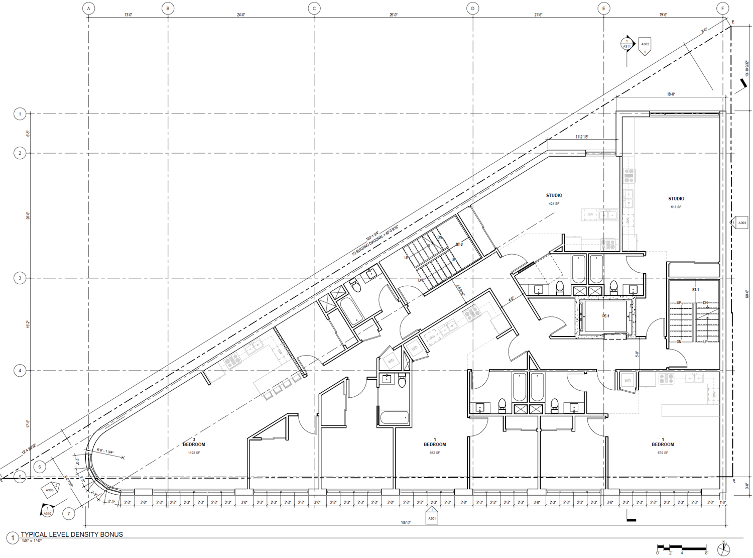 3230 24th Street floor plan, illustration by Wong Logan Architects
