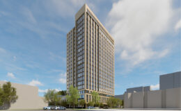 360 5th Street establishing view, rendering by Handel Architects