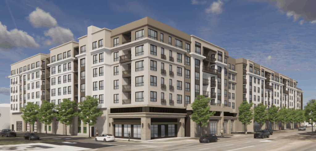 3606 El Camino Real Alternative Rendering, image by BDE Architecture