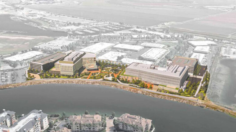 505 Penobscot Drive aerial view, rendering by WRNS Studio