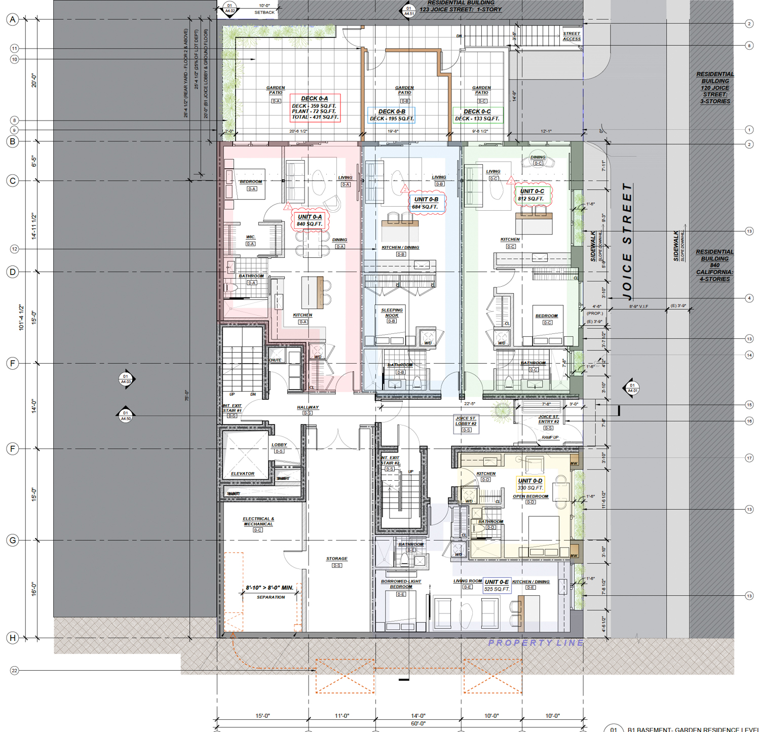 842 California Street floor plan, illustration by Cass Calder Smith