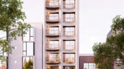 915 Bryant Street golden-hour view, rendering by Ogle Design