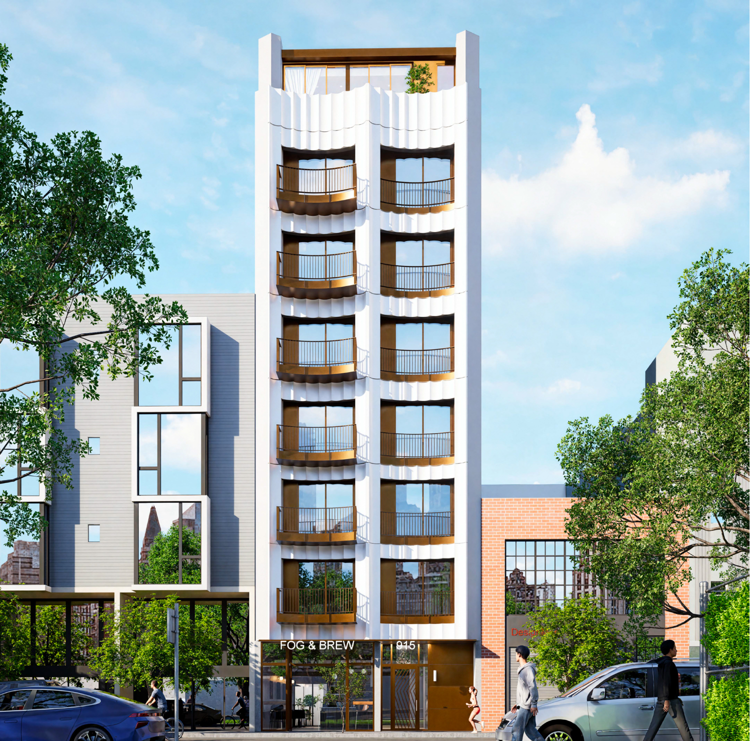 915 Bryant Street, rendering by Ogle Design