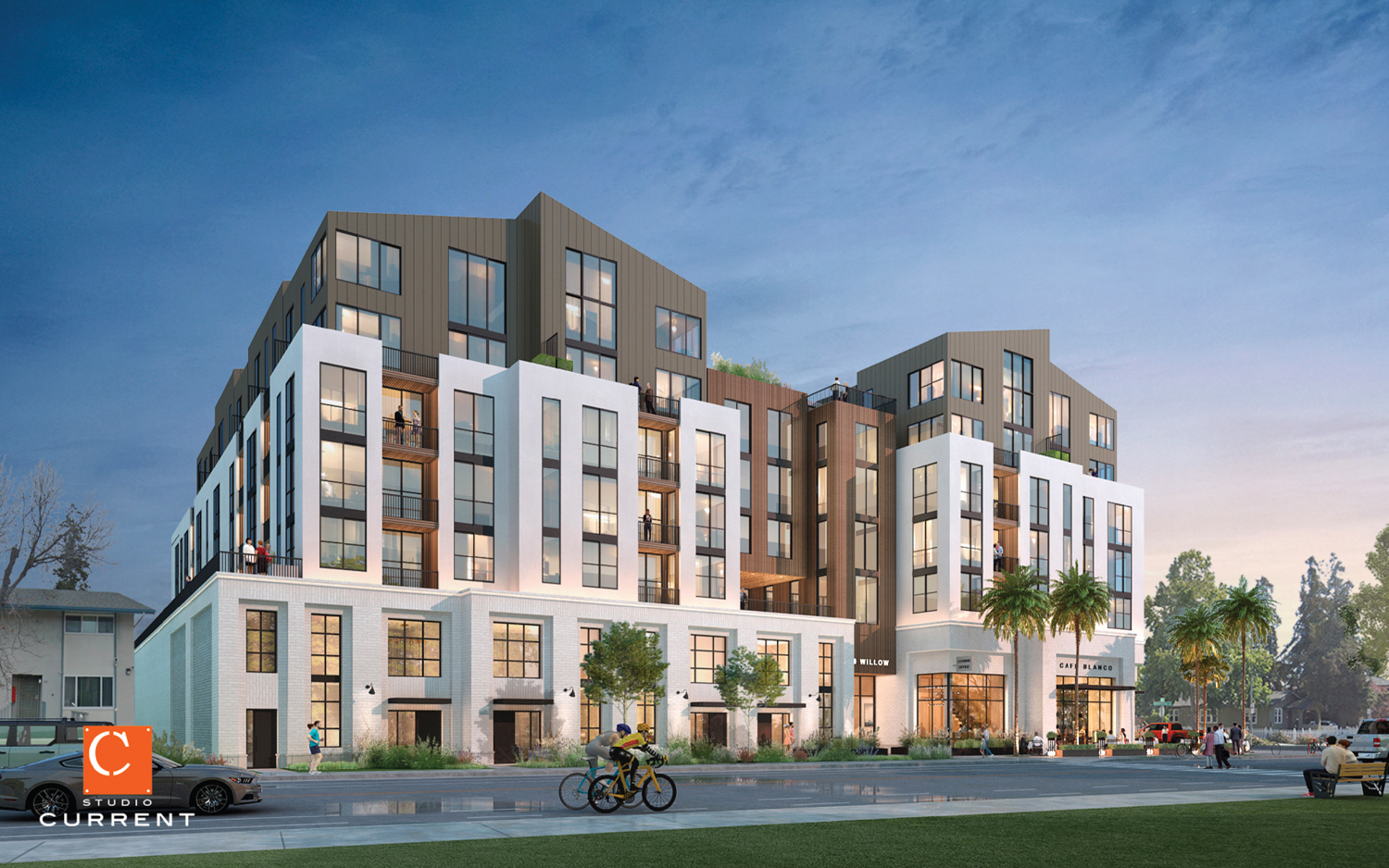 940 Willow Street establishing view, rendering by Studio Current