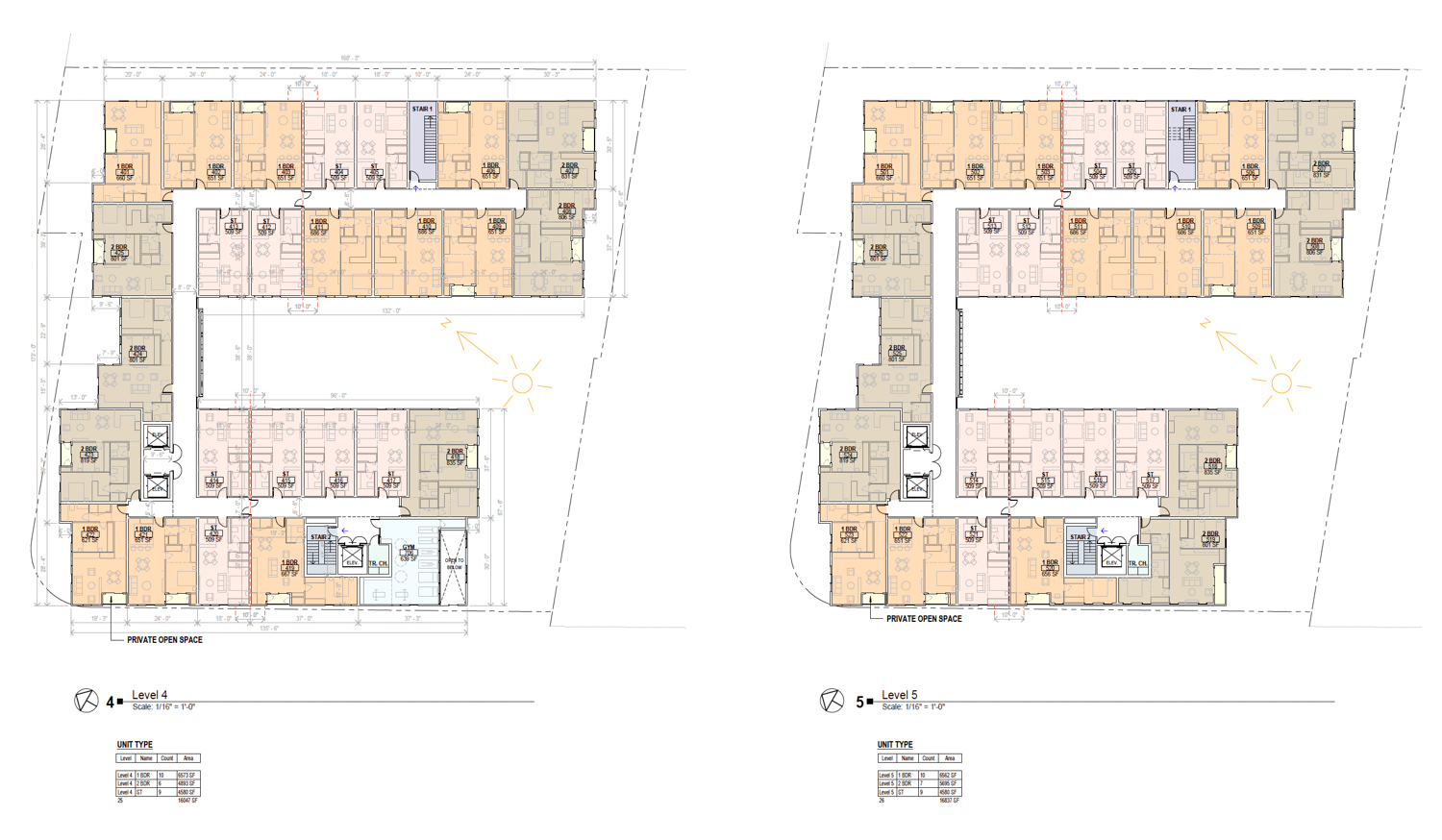 940 Willow Street residential floor plans, illustration by Studio Current