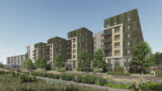 AvalonBay at Bishop Ranch seen from Iron Horse Trail, rendering by BAR Architects & Interiors