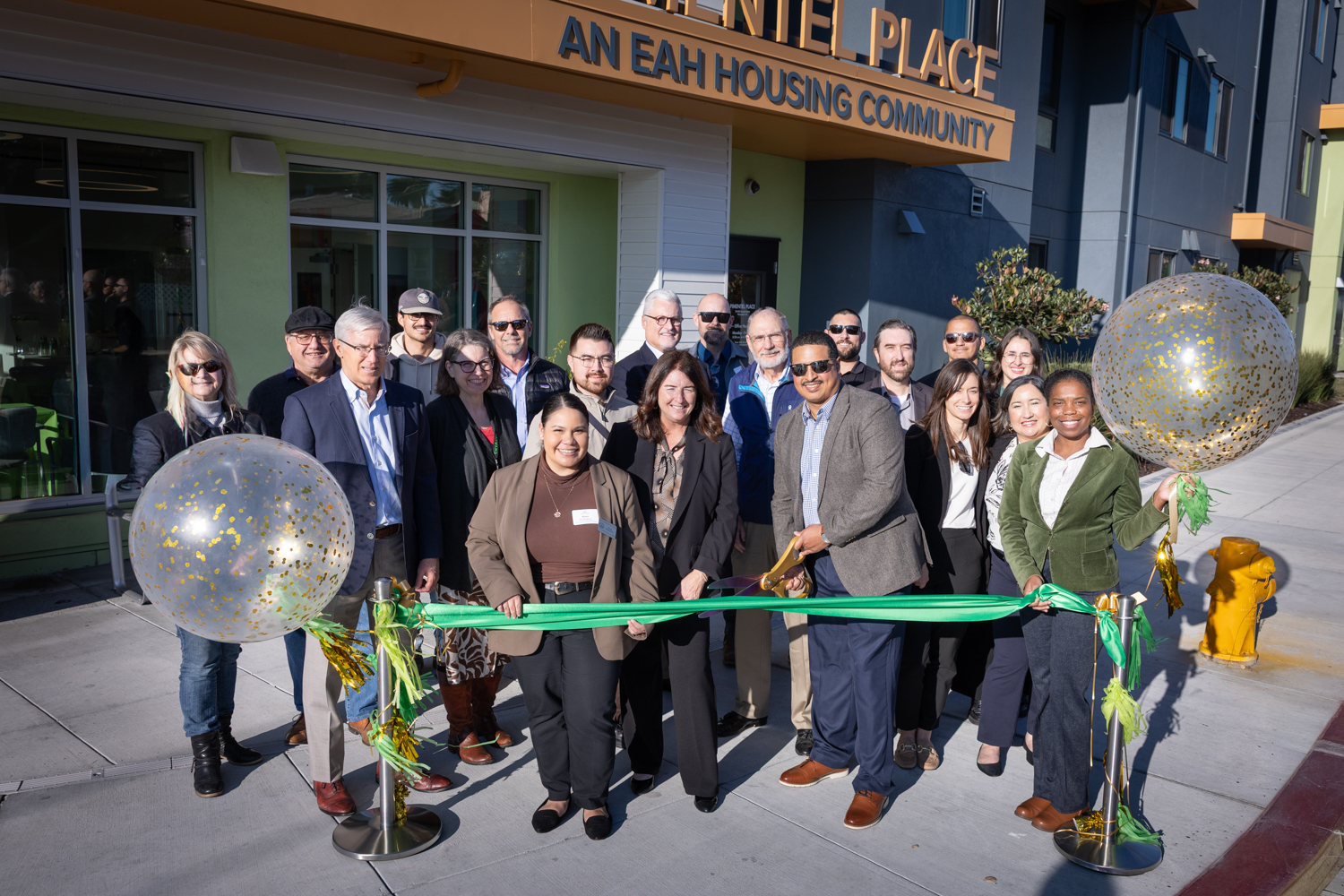 Pimentel Place ribbon cutting, image courtesy EAH Housing