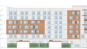 1000 South De Anza Boulevard facade elevation, illustration by LPMD Architects