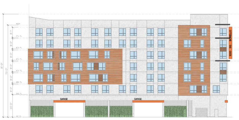 1000 South De Anza Boulevard facade elevation, illustration by LPMD Architects