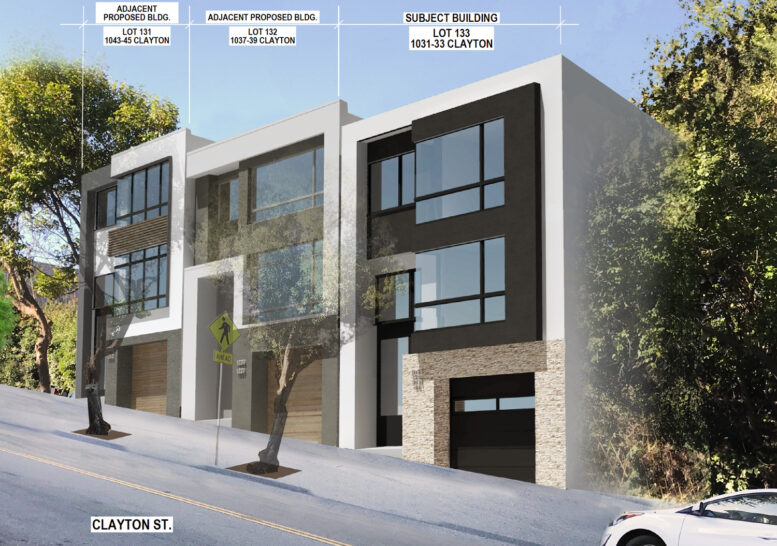 1031-1045 Clayton Street, rendering by Schaub Li Architects