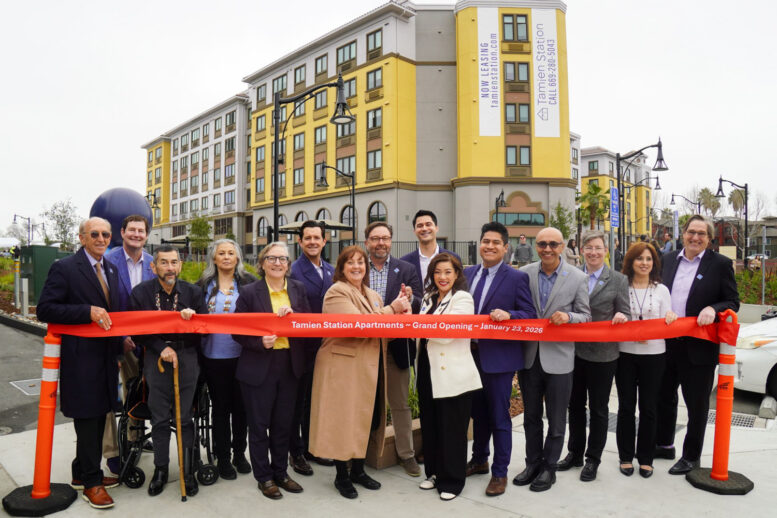 1221 Lick Avenue ribbon-cutting ceremony, image via California HCD