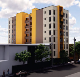 2442 Haste Street aerial view, rendering by Studio KDA