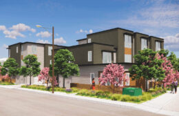 355 Pierce Road establishing view, rendering by TCA Architects