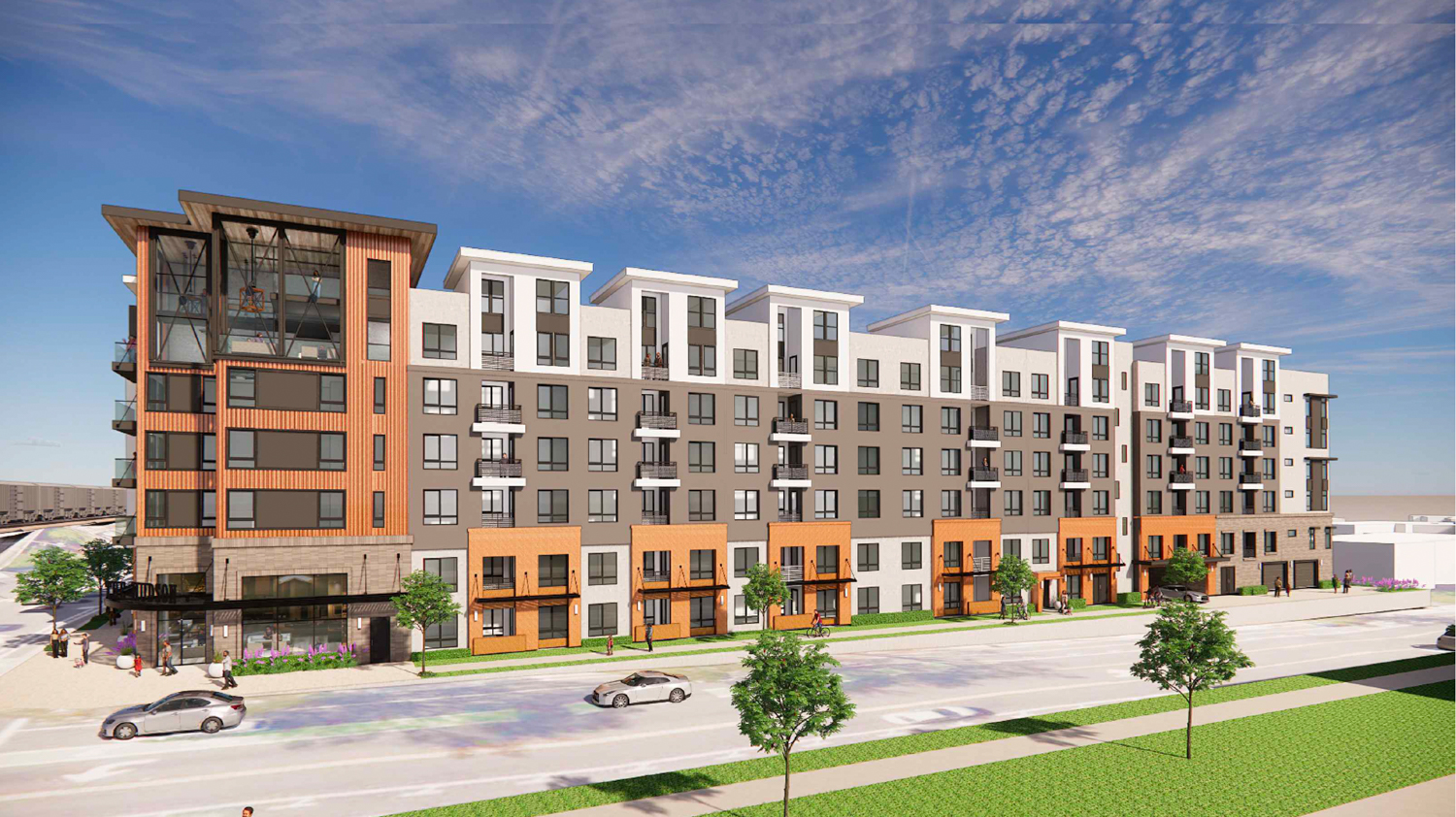 4095 Pacific Boulevard overlooking Laurie Meadows Drive, rendering by AO