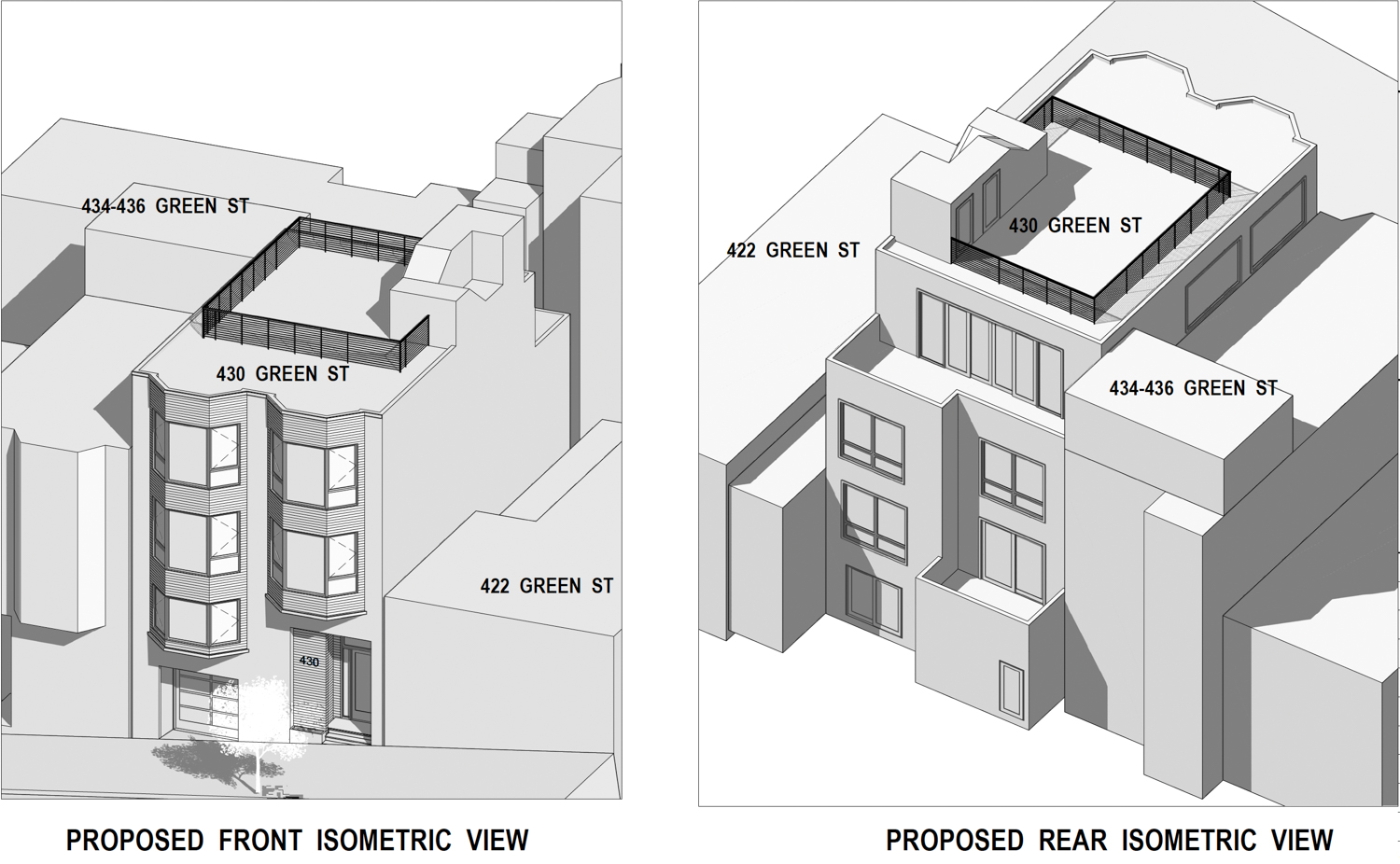 430 Green Street, isometric view by RDK Consulting