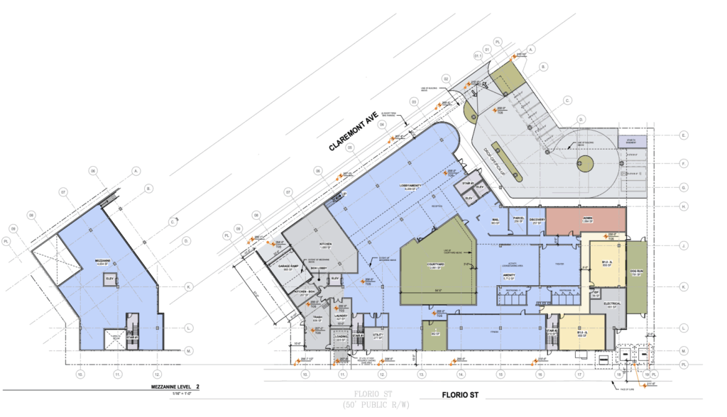 6230 Claremont Avenue Site Plan, image by. BDE Architecture