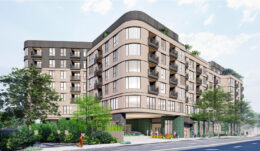 6230 Claremont Avenue establishing view, rendering by BDE Architecture