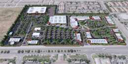 Agora at Natomas aerial overview, rendering by RMW Architecture + Interiors