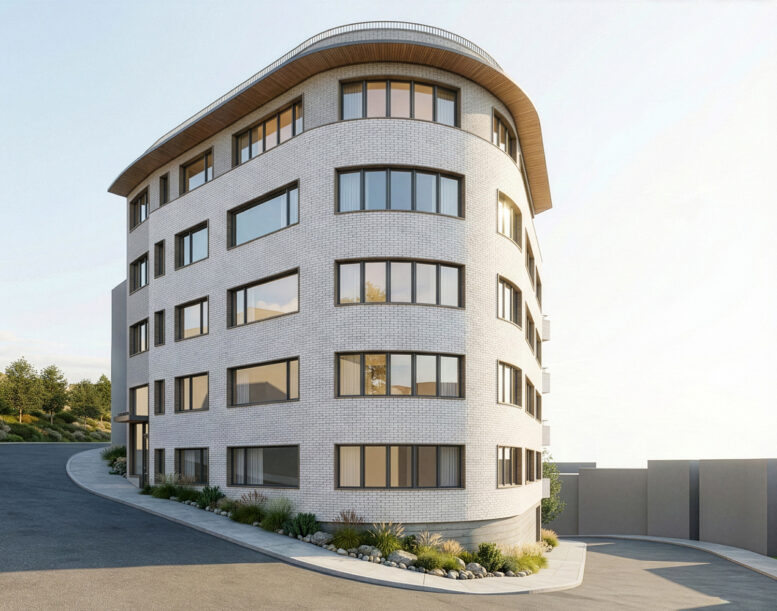 2 Crestline Drive corner view, rendering by RG Architecture