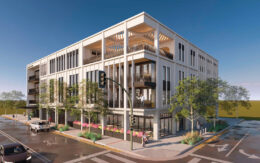 2 Petaluma Boulevard South corner view, rendering by Page Southerland Page