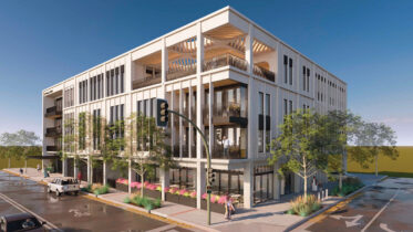 2 Petaluma Boulevard South corner view, rendering by Page Southerland Page