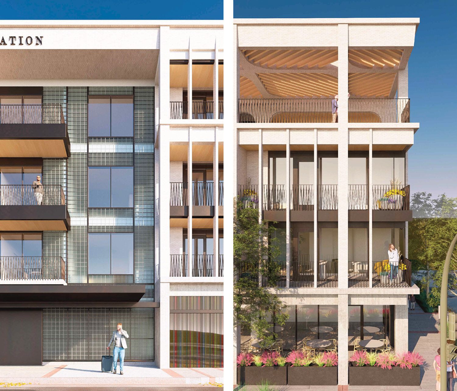 2 Petaluma Boulevard South facade details, rendering by Page Southerland Page