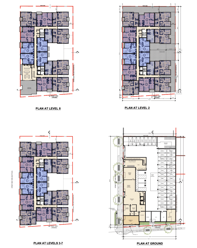 2109 Virginia Street Floor Plans, image by Tractenberg Architects