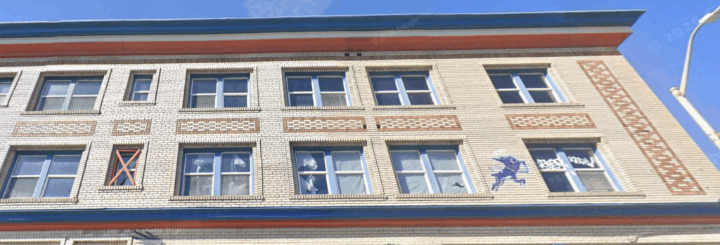 2449 Dwight Way Street View of Existing Brickwork, image via Google Street View