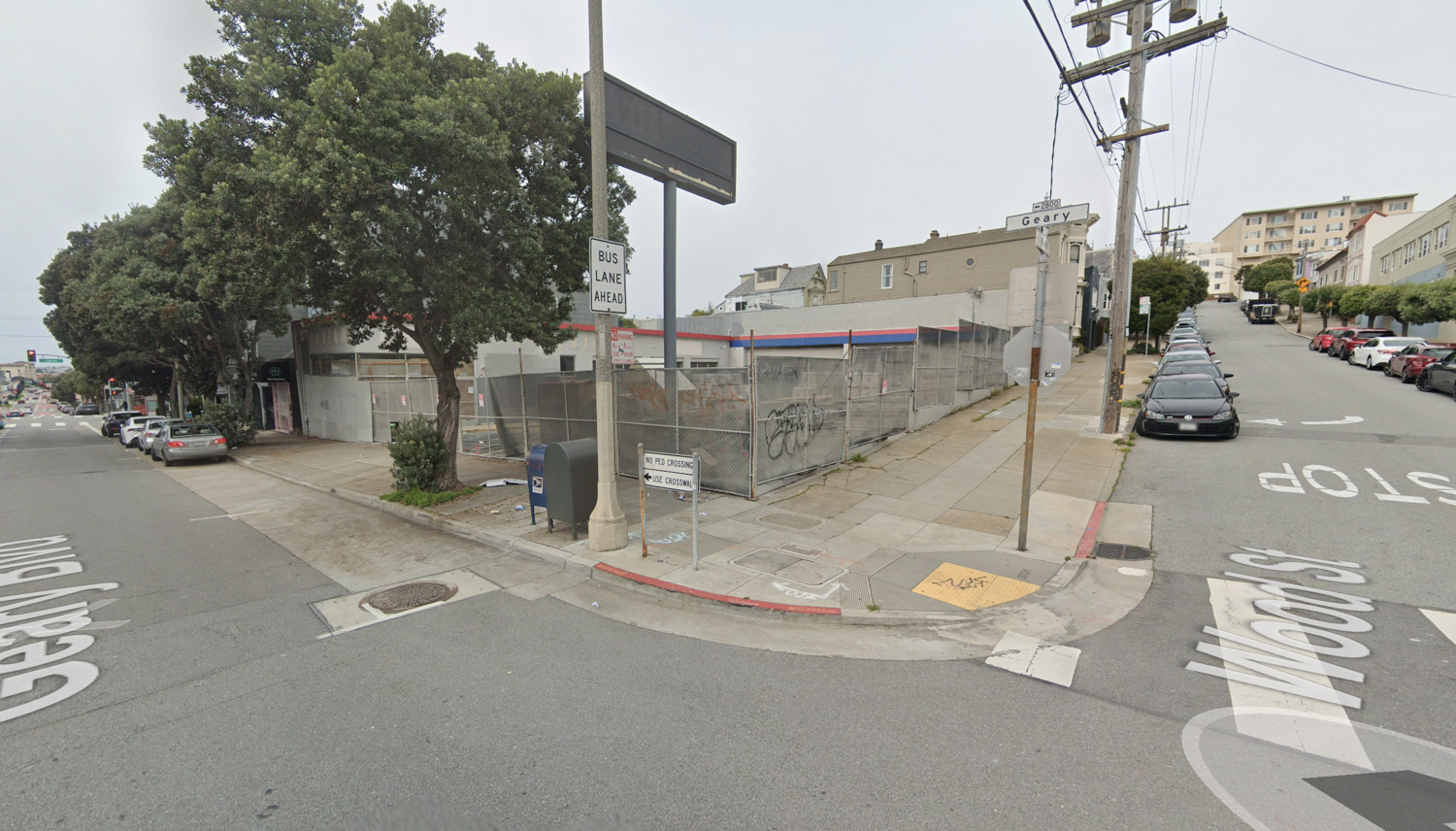 2800 Geary Boulevard, image via Google Street View