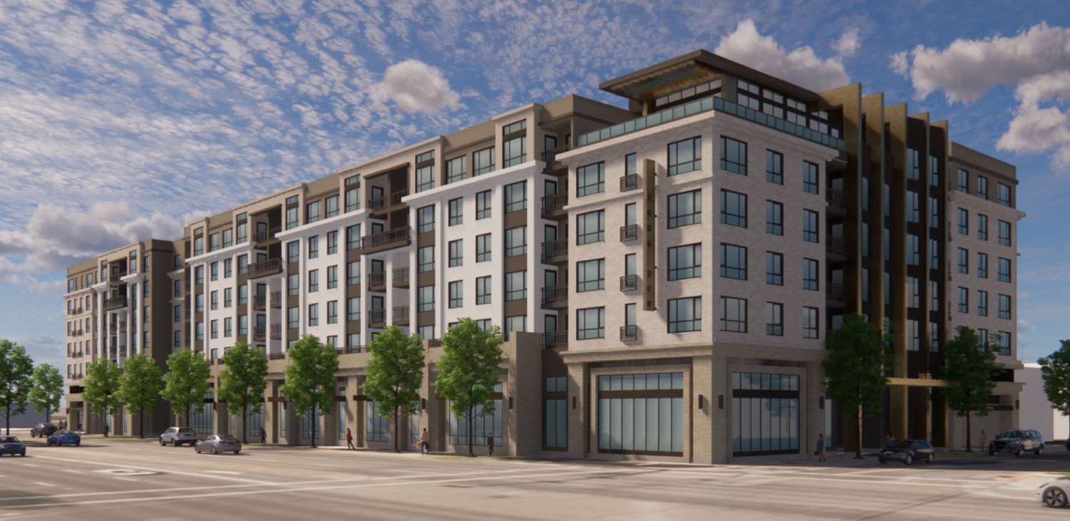 3606 El Camino Real, rendering by BDE Architecture