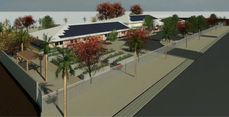 Catalonia Palms Assisted Living Facility aerial view, illustration by D & Z Structural Engineering