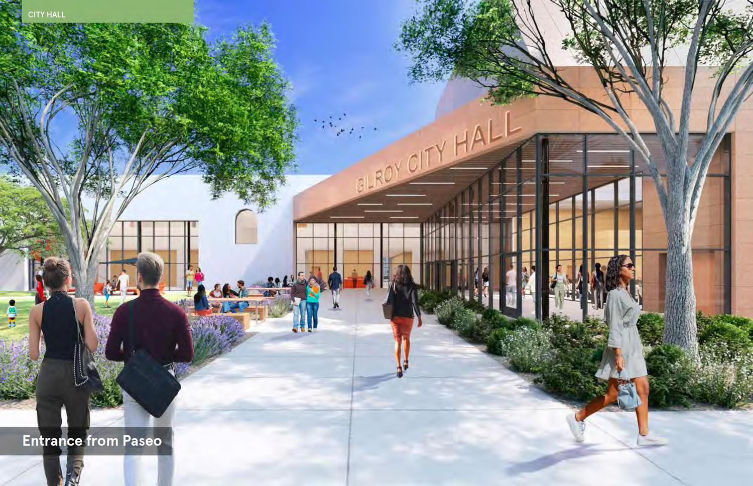 Gilroy City Hall, illustration by ELS Architecture and Urban Design