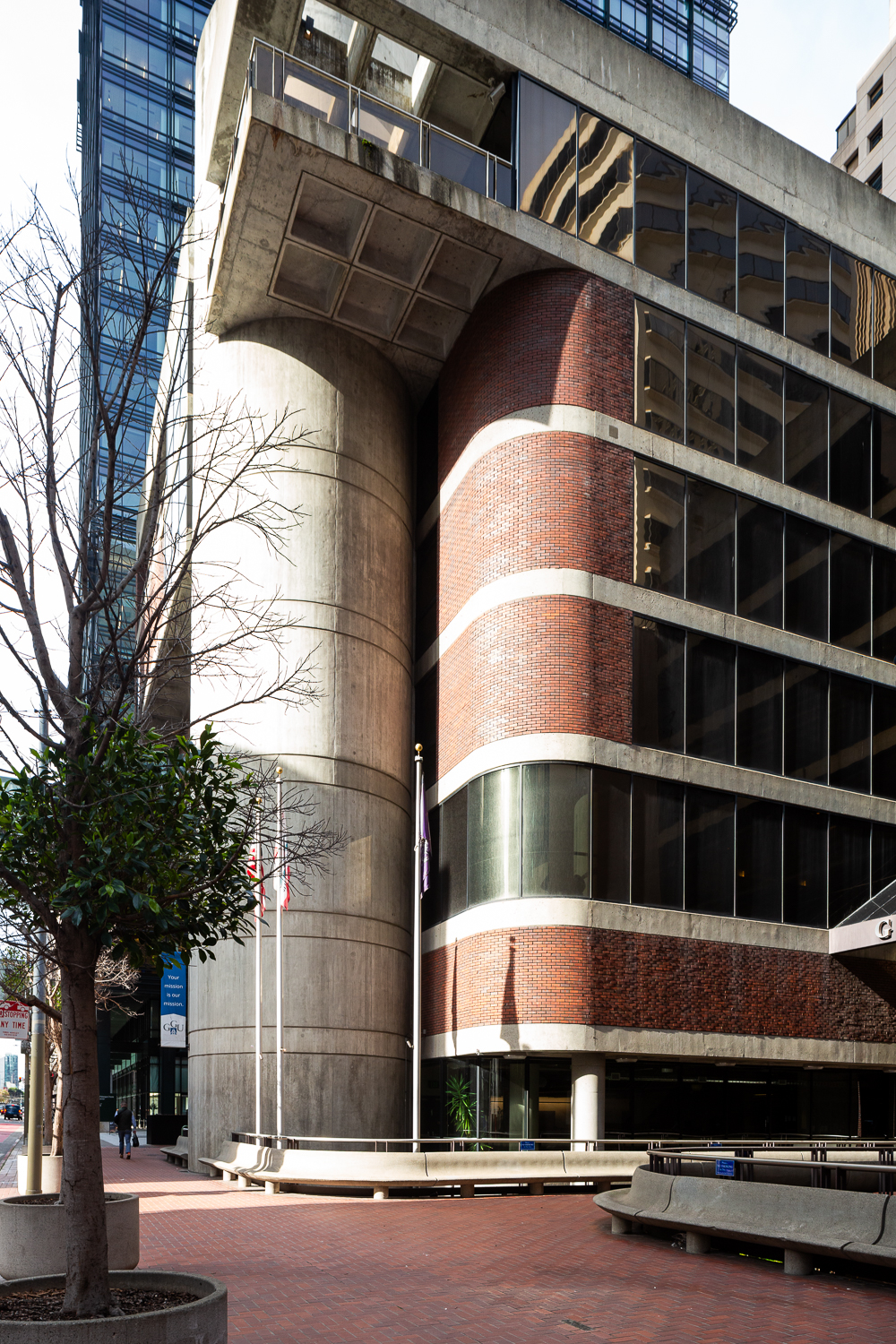 Golden Gate University corner detail, image by Andrew Campbell Nelson