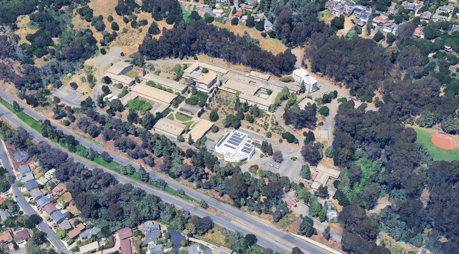 Holy Names University campus, image via Google Satellite