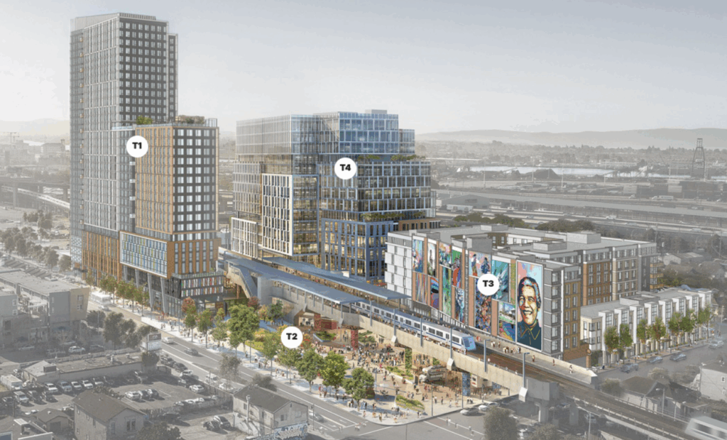 Mandela Station Development Area with Zone Labels, base image by JRDV Urban International
