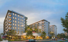 1215 Bordeaux Drive view from 5th Avenue looking northwest, rendering by KTGY