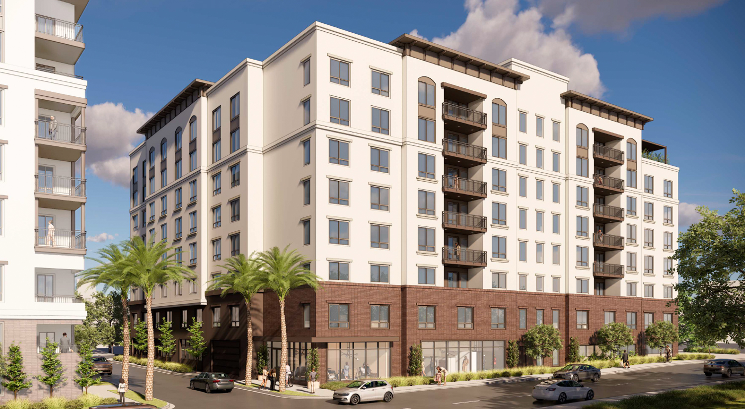 1700 El Camino Real senior housing complex, rendering by KTGY and Magilight