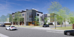 20045 Stevens Creek Boulevard side view, rendering by Dahlin Group