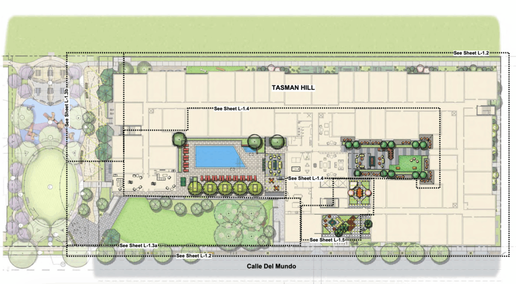 2263 Calle Del Mundo Outdoor Soaces Plan, image by The Guzzardo Partnership