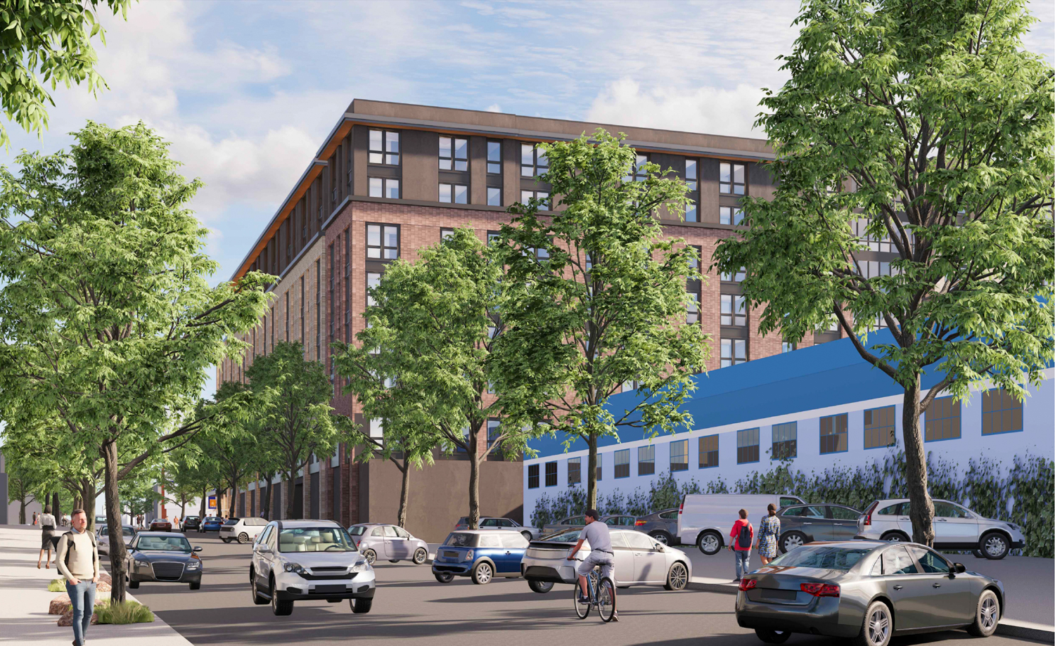 2700 Shattuck Avenue along Derby Street, rendering by SDT Architects
