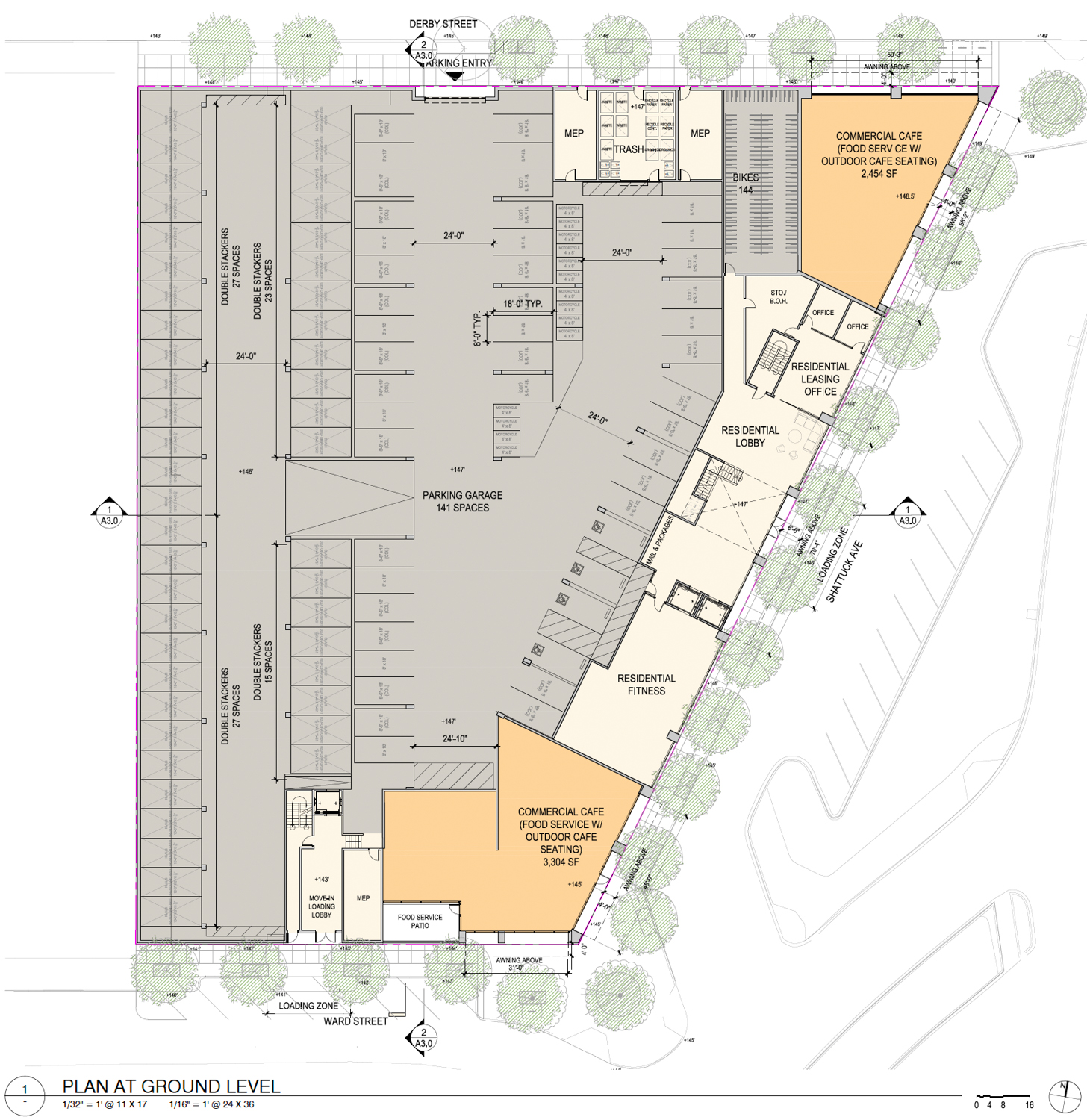 2700 Shattuck Avenue floor plan, illustration by SDT Architects