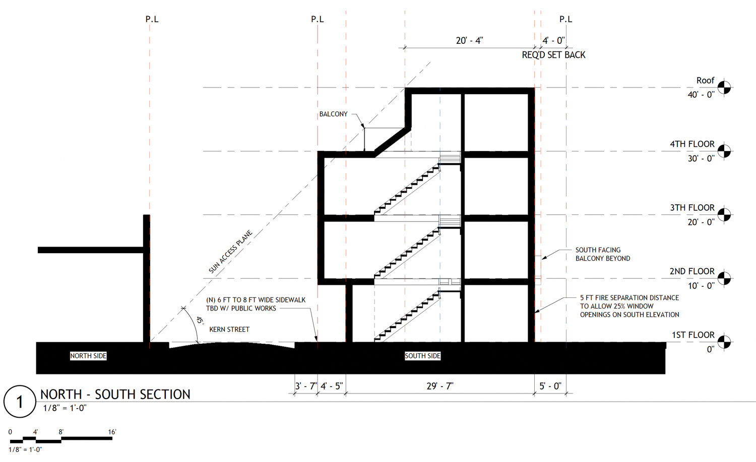 51 Brompton Avenue vertical cross-section, illustration by Studio KDA