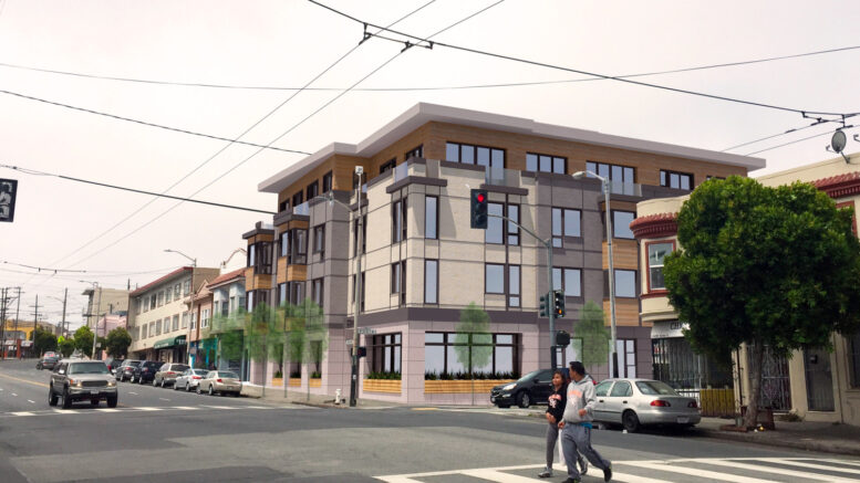 5500 Mission Street, rendering by Schaub Li Architects