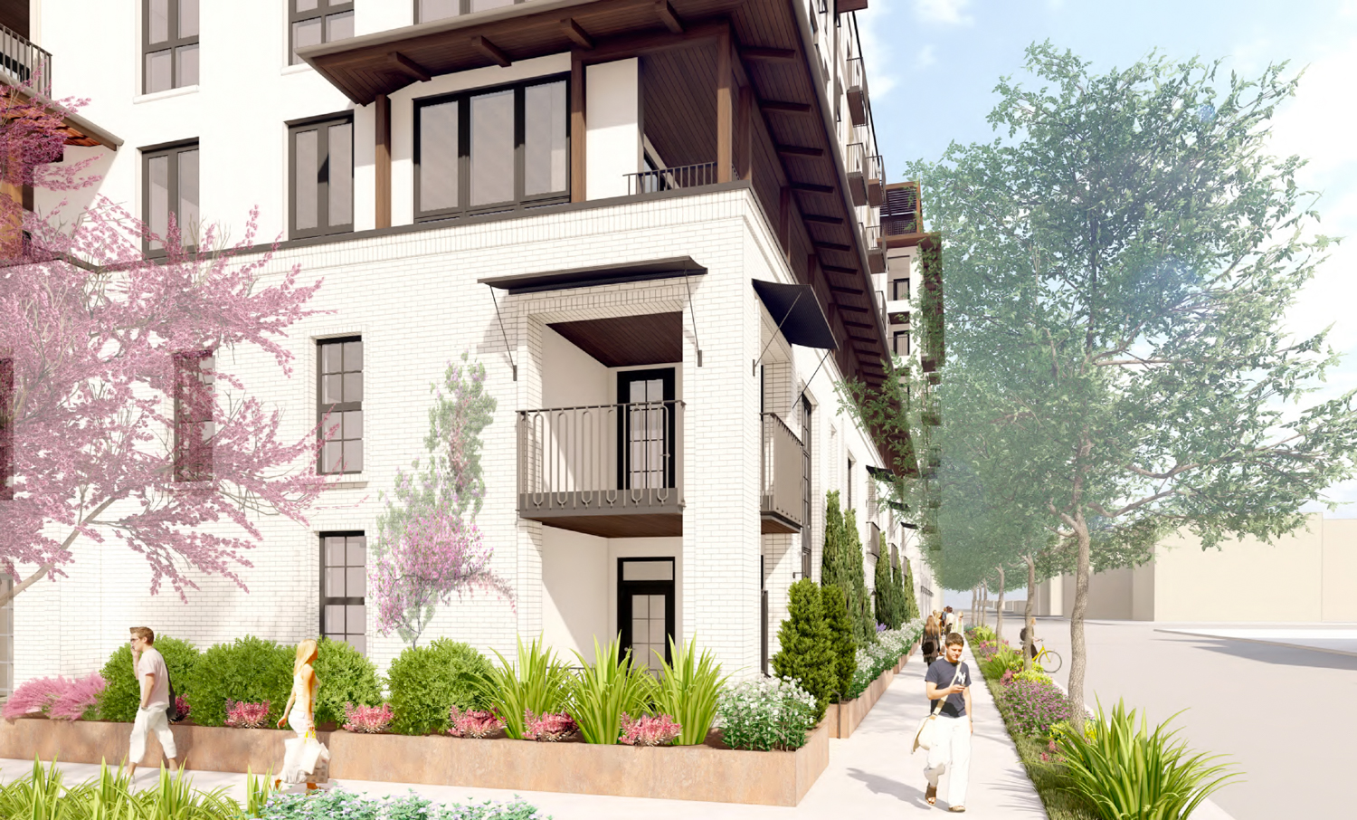 668 East 3rd Avenue sidewalk view, rendering by Jones Architecture