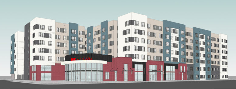 860 West San Carlos Street establishing view, rendering by Swenson