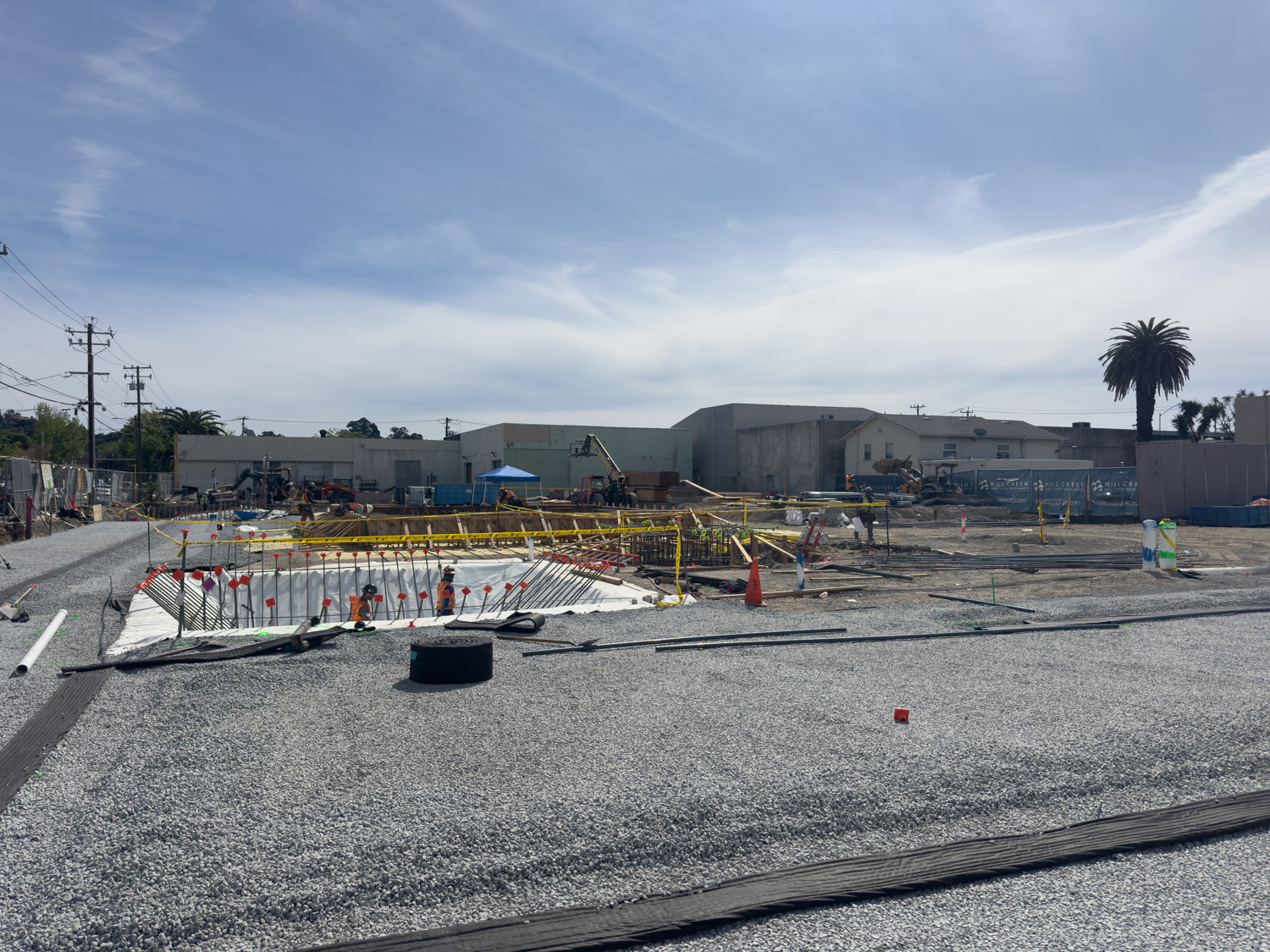 930 Irwin Street construction progress, image by author