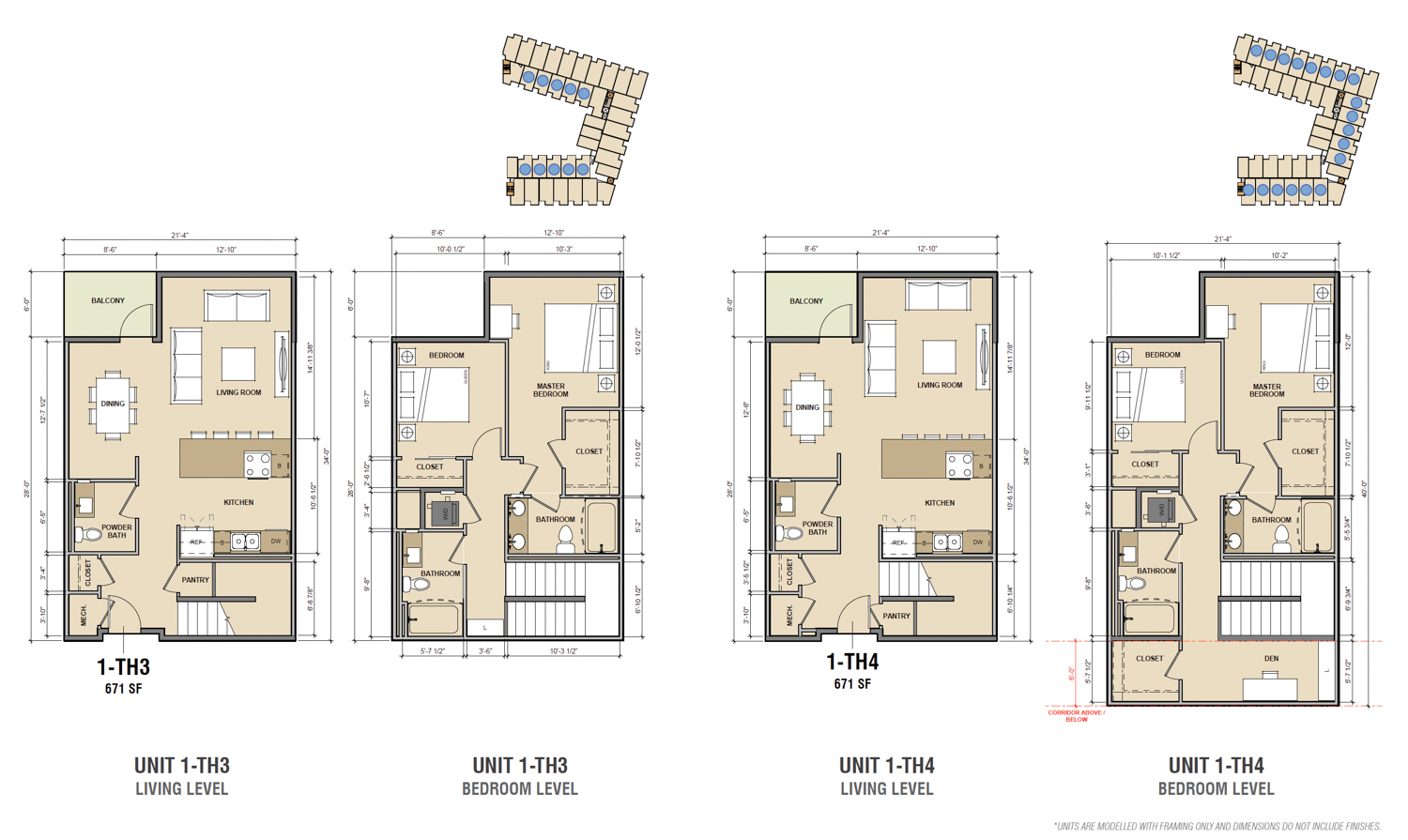 Brooklyn Basin Parcel H floor plans, illustration by TCA Architects