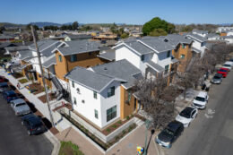 Legacy Court Apartments aerial view, image courtesy the project team