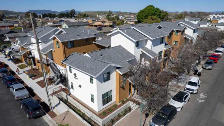 Legacy Court Apartments aerial view, image courtesy the project team