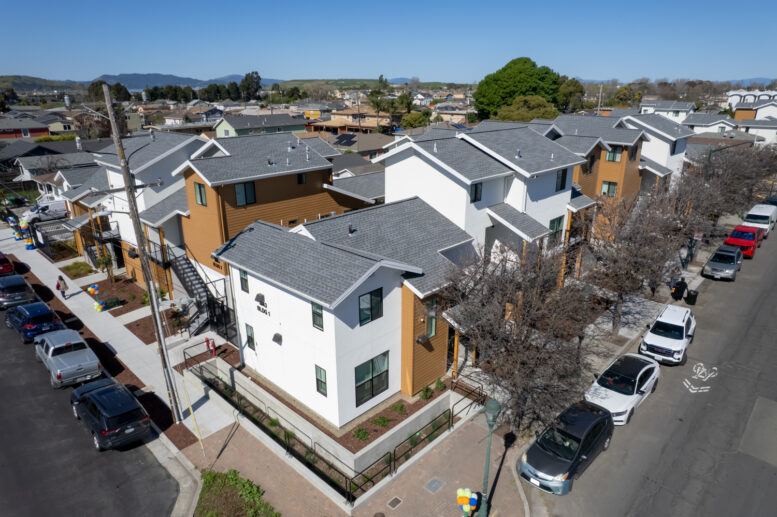 Legacy Court Apartments aerial view, image courtesy the project team